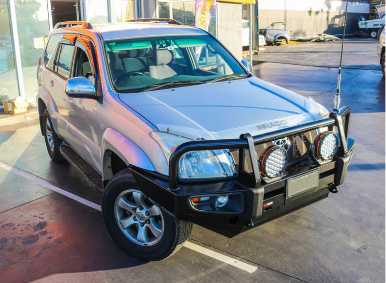 ROCKARMOR PREMIUM STEEL BULLBAR TO SUIT TOYOTA PRADO 120 2003 -2009