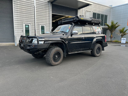 ROCKARMOR PREMIUM STEEL BULLBAR TO SUIT NISSAN PATROL GU4 2005 To Current (Full Bar Replacement)