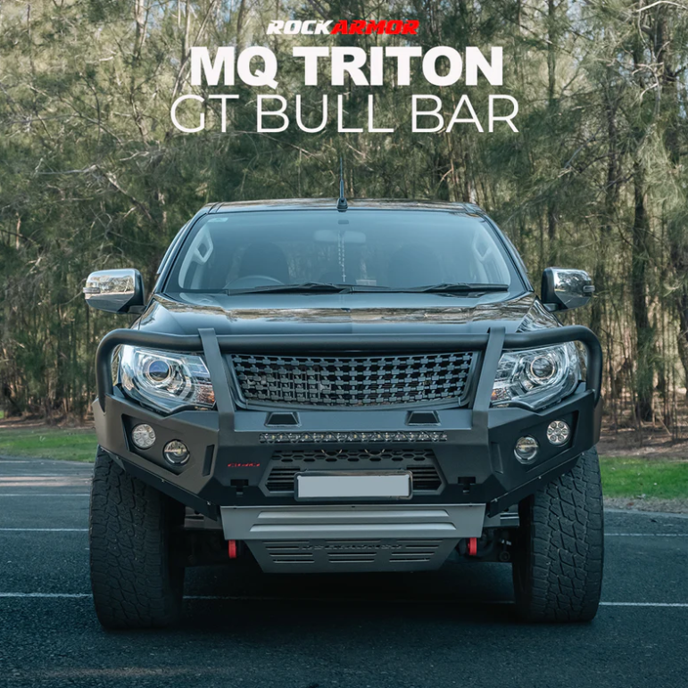 ROCKARMOR GT STEEL HOOP BULLBAR TO SUIT MITSUBISHI MQ TRITON (Full Bar Replacement)