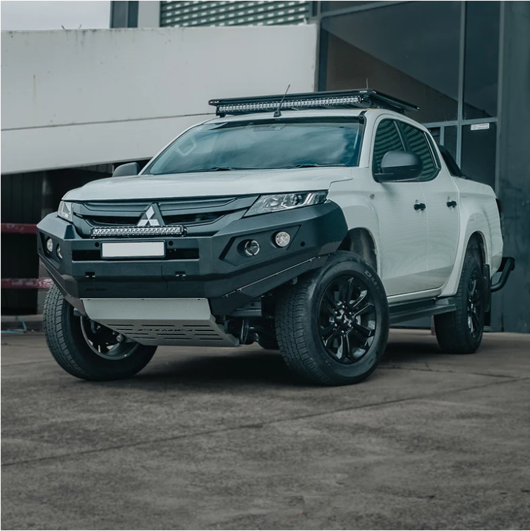 ROCKARMOR GT STEEL HOOPLESS BULLBAR TO SUIT MITSUBISHI TRITON MR 2019+ (Full Bar Replacement)